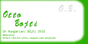 otto bojti business card