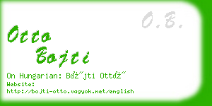 otto bojti business card